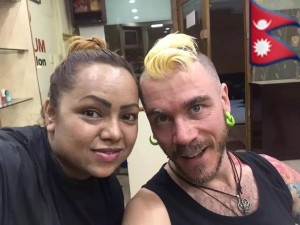 Happy client | Asylum Hair Salon in Thamel, Kathmandu